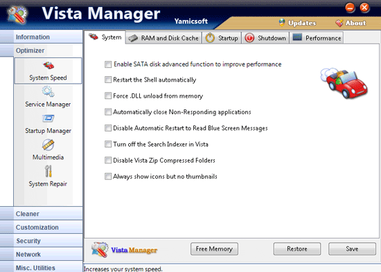 Vista Manager