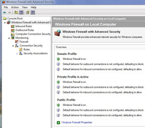 Windows Vista Firewall