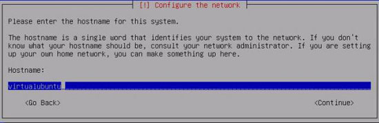 Установка Ubuntu &ndash; Имя хоста