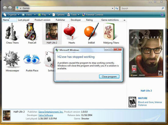 Half-Life 2 и Windows Vista