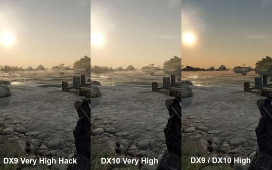 Crysis DX10 vs DX9