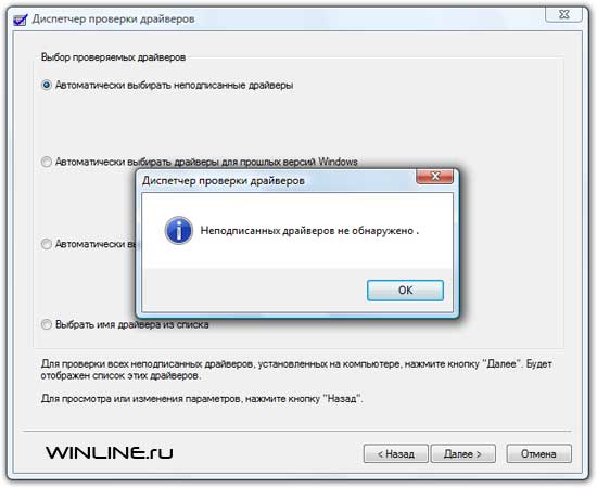 Driver Verifier Manager 