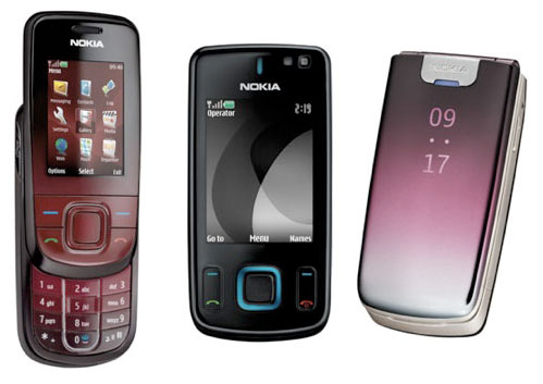 Nokia выпускает новые телефоны - слайдеры 6600 и 3600 и раскладушку 6600