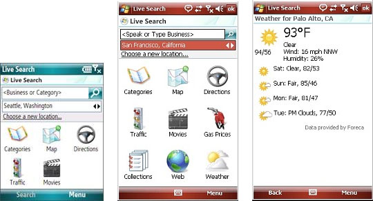 Live Search для Windows Mobile