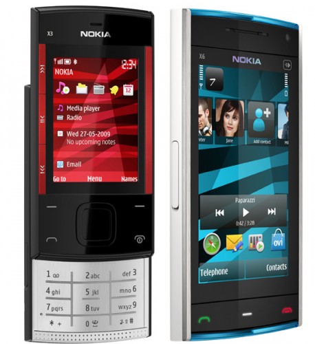 Nokia X3 и Nokia X6