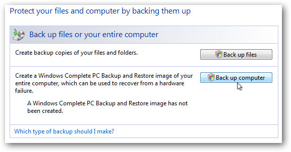 Создание образа в Windows Vista