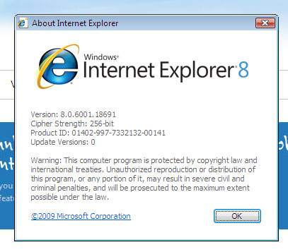 Internet Explorer 8