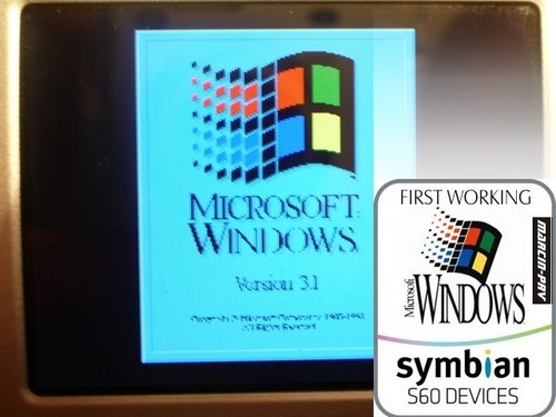 Windows 3.1 установлена на Nokia N95