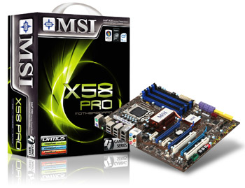 MSI выпускает X58 Pro для Core i7