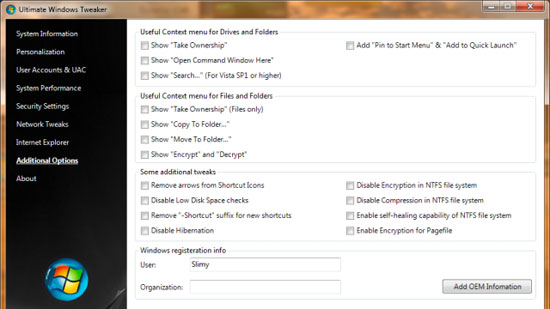 Ultimate Windows Tweaker