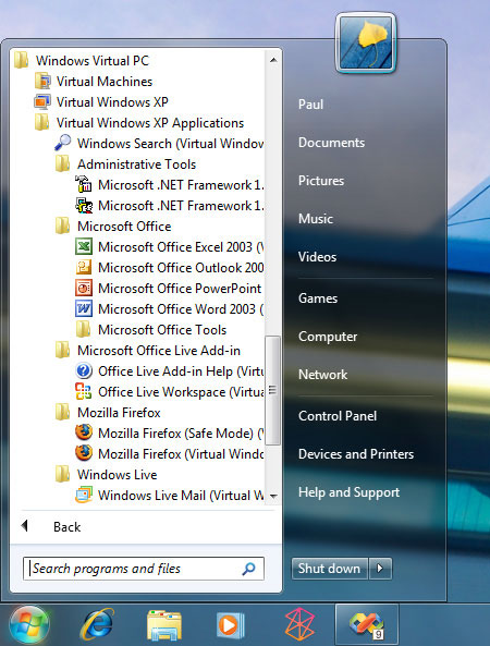 Windows XP Mode