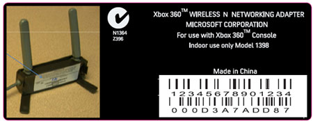 Microsoft подтвердила разработку адаптера 802.11n для Xbox 360