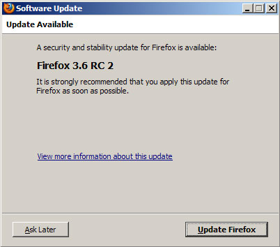Mozilla выпустила Firefox 3.6 RC2