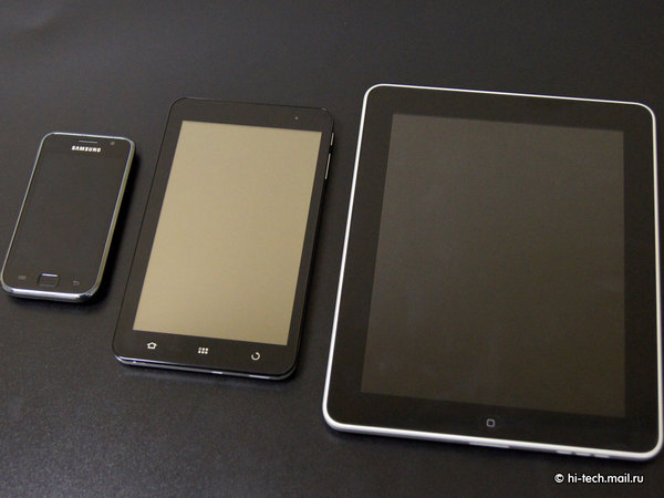 смартфон Galaxy S, планшет "Билайн" М2, iPad 