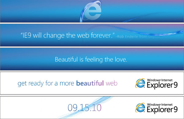 Microsoft начала рекламировать Internet Explorer 9 beta
