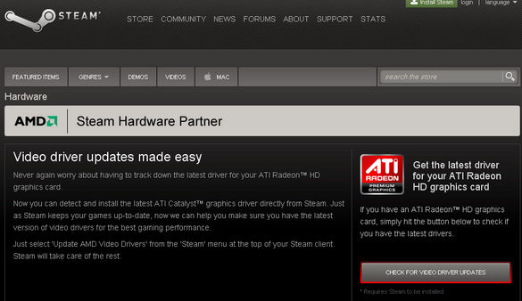 AMD распространяет драйверы Catalyst 10.9 через Steam