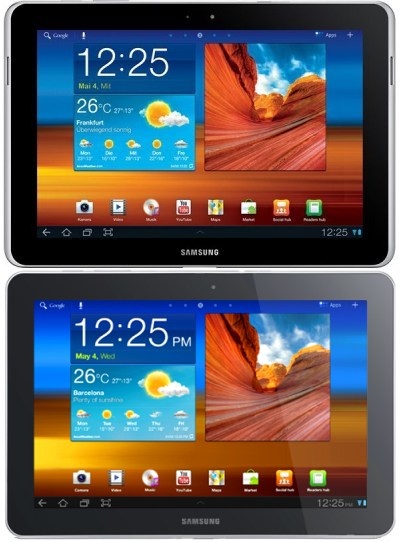 Samsung изменяет дизайн Galaxy Tab 10.1