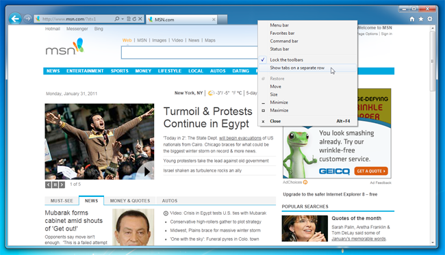 Обзор Internet Explorer 9 RC