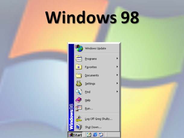 Эволюция меню Пуск в Windows
