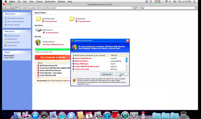 Вирус MacDefender для Mac