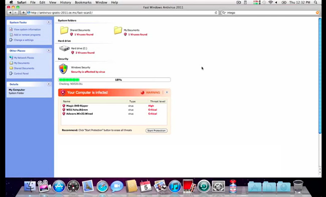 Вирус MacDefender для Mac