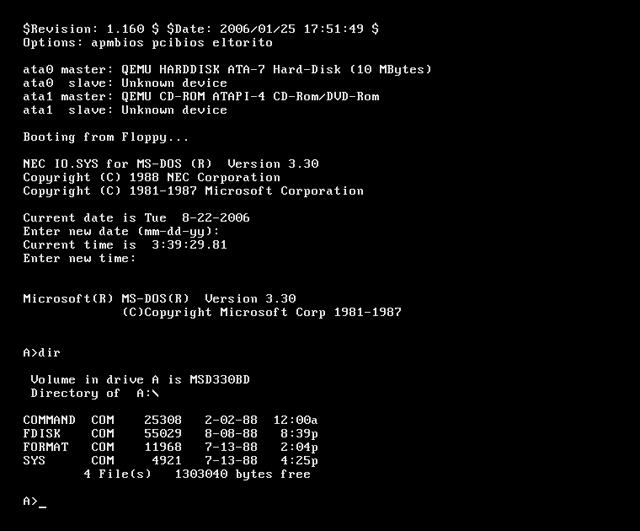 MS-DOS исполнилось 30 лет