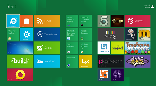 Обзор Windows 8 Developer Preview