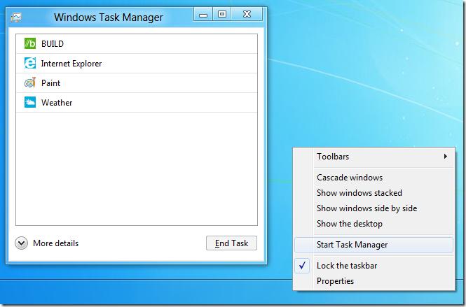 Новый менеджер задач в Windows 8