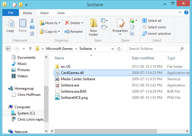Перенос Пасьянса и Сапера в Windows 8