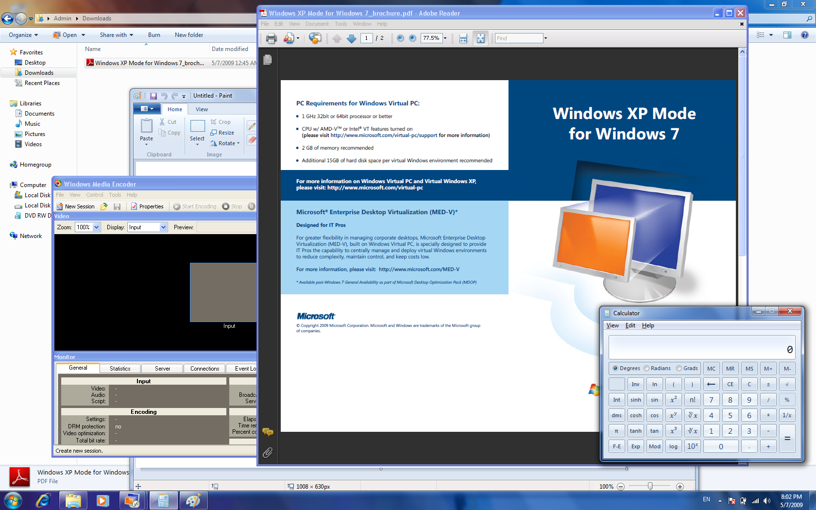 windows virtual pc xp mode