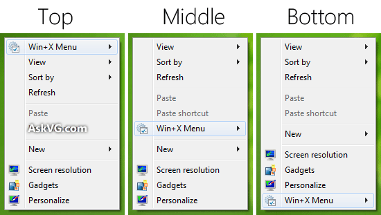 Как получить меню Windows 8 “Win+X” в Windows 7?
