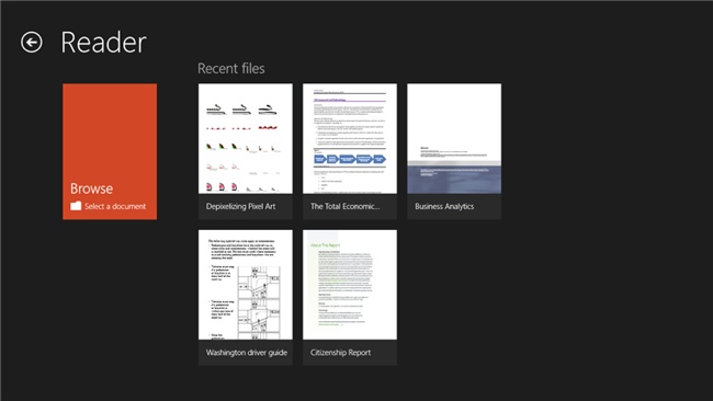 Windows 8 Reader