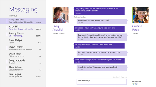 Windows 8 Messaging