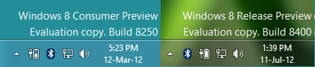 Заметные изменения в Windows 8 Release Preview