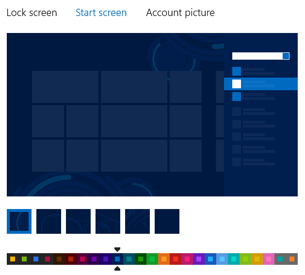 Стартовый экран Windows 8 Release Preview