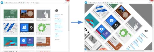 Полноэкранная анимация Internet Explorer 10