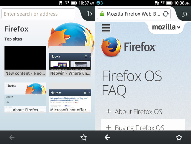 Браузер Firefox OS