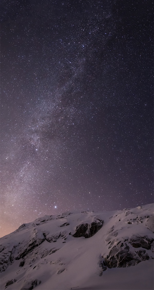 Milky Way iOS 8 walpaper