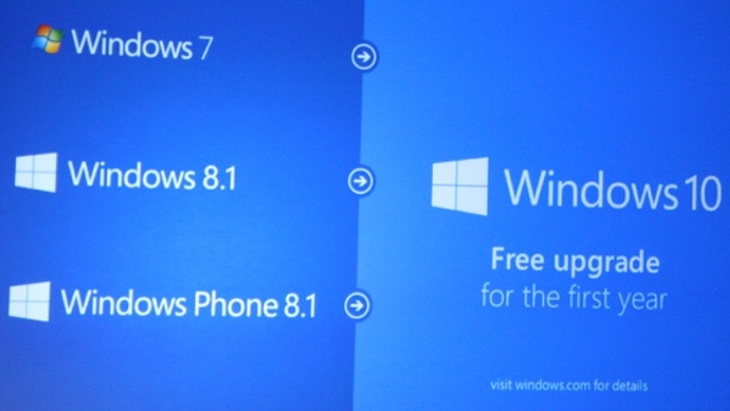 Windows 10 будет бесплатной для владельцев Windows 7 и 8
