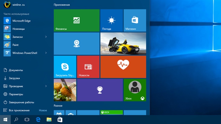 Меню «Пуск» Windows 10 содержит ошибку
