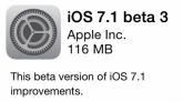 Apple выпустила третью бета-версию iOS 7.1