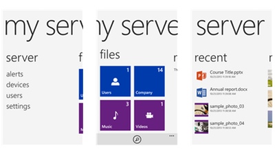 Приложение My Server 2012 R2 для Windows Phone 8