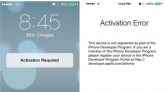 Устройства на iOS 7 beta 6 заблокированы