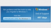 Счетчик отсчета до окончания поддержки Windows XP
