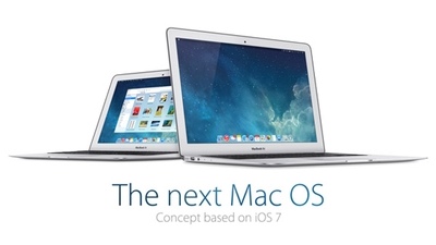 Новый концепт Mac OS X в стиле iOS 7