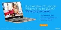 Переход с Windows 7 на Windows 8 Pro будет стоить 15$