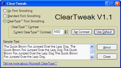 Улучшение качества экранных шрифтов в Windows XP