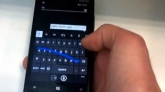 Видео работы Swype-клавиатуры Windows Phone 8.1