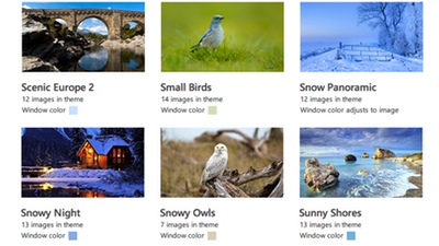 Новые зимние темы для Windows 8, 8.1 и RT