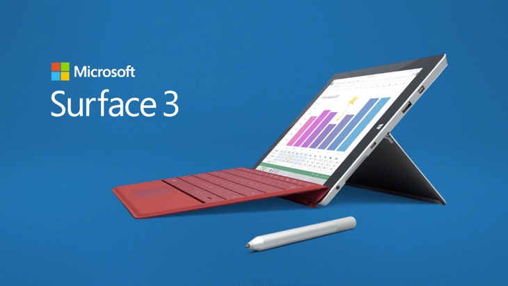 Microsoft представила планшет Surface 3 на Windows 8.1